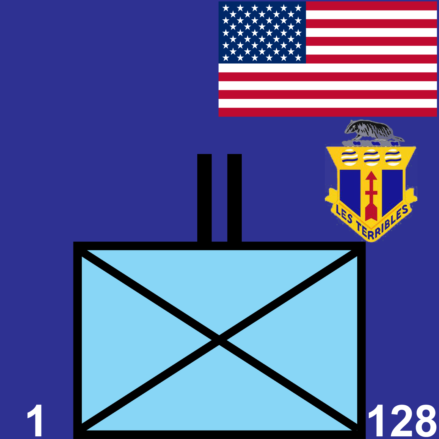 1st Battalion, 128th Infantry Regiment icon